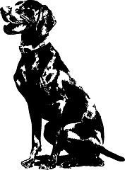 Image showing German Pointer Silhouette