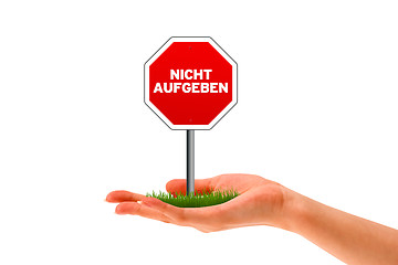 Image showing Nicht Aufgeben