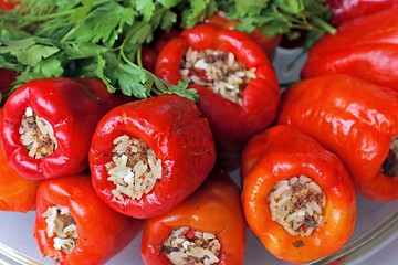 Image showing Stuffed paprika