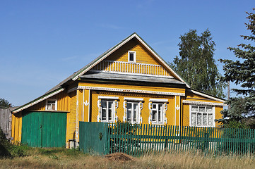 Image showing Small wooden country house