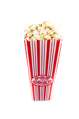 Image showing Popcorn on white