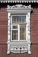 Image showing Window in old wooden house