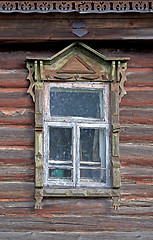 Image showing Old wooden window