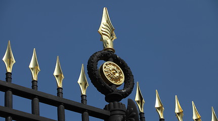 Image showing cast-iron fence