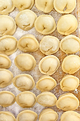 Image showing Dumplings on the kitchen board