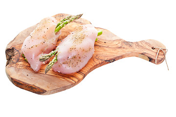 Image showing Fresh Swiss Chicken Asparagus