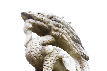 Image showing Chinese dragon statue