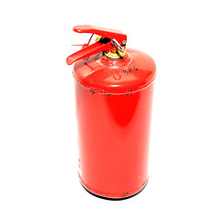 Image showing red extinguisher on white background