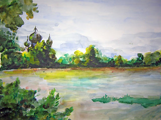Image showing watercolor drawing