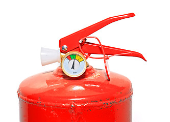 Image showing red extinguisher on white background