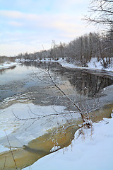 Image showing ice on river 