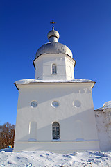 Image showing bell tower of the ancient orthodox priory 