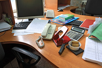 Image showing office table