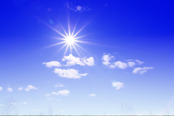 Image showing sun on sky 