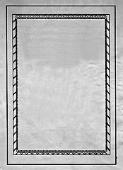 Image showing decorative frame on old yellow paper
