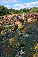 Image showing quick flow amongst stone