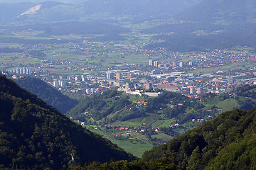 Image showing city in mist, Celje, Slovenia