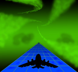 Image showing plane in sky