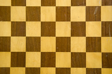 Image showing Background of chess or checkers board fragment.