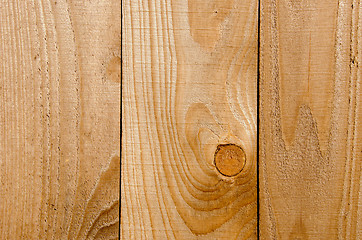 Image showing Wooden wall made of boards fragment 