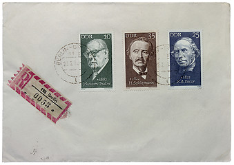 Image showing Three German Stamps