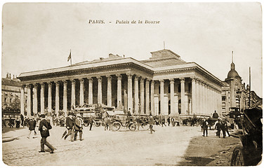 Image showing Paris Bourse Postcard