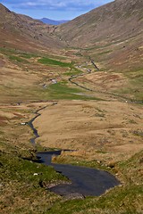 Image showing Looking down into picturesque Duddon Valley in Cumbria, England