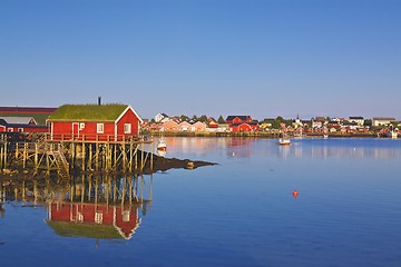 Image showing Norwegian fishing village