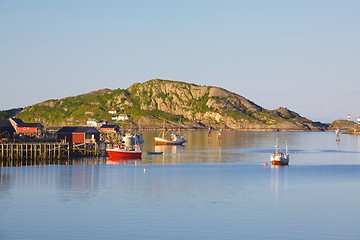 Image showing Norwegian fishing boats