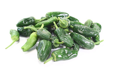 Image showing fresh green Pimientos