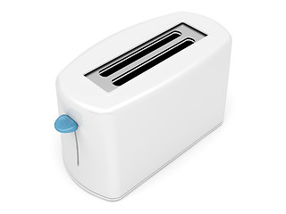 Image showing Plastic white toaster
