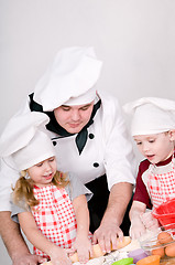 Image showing chef with children