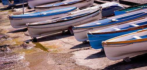 Image showing Boats in Capry, Italy