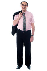 Image showing Full length view of business professional standing