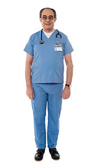 Image showing Full length view of senior doctor