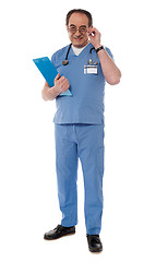 Image showing Mature medical professional, full length