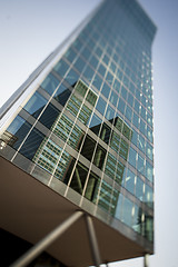 Image showing Office building reflecting district