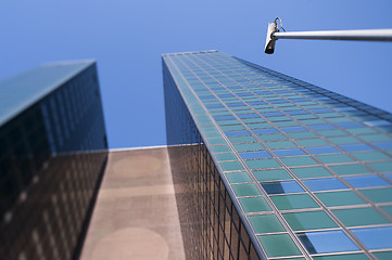 Image showing Security camera outside office building