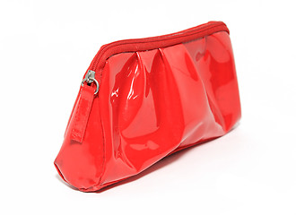 Image showing red purse on white background