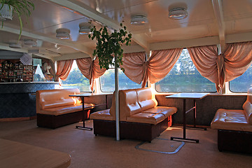 Image showing interior of the motor ship 