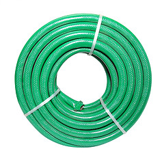 Image showing green hose on white background