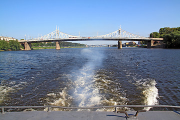 Image showing trace from motorboat 