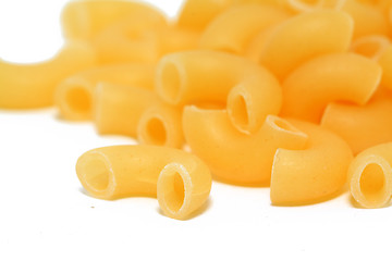 Image showing raw noodle on white background