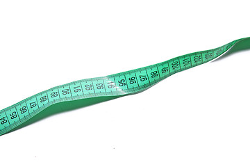 Image showing green metre on white background