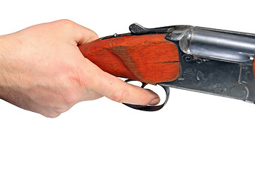 Image showing hunt handgun on white background