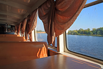 Image showing interior of the motor ship 