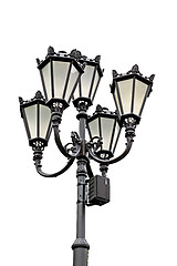 Image showing street lamp on white background