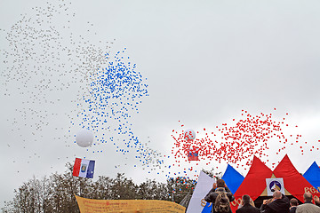 Image showing air balls on town holiday