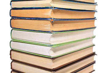 Image showing old books on white background