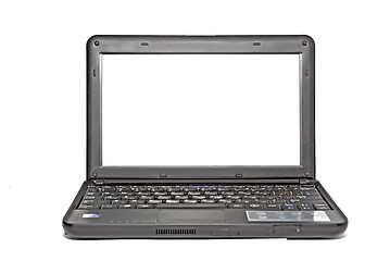 Image showing modern netbook on white background